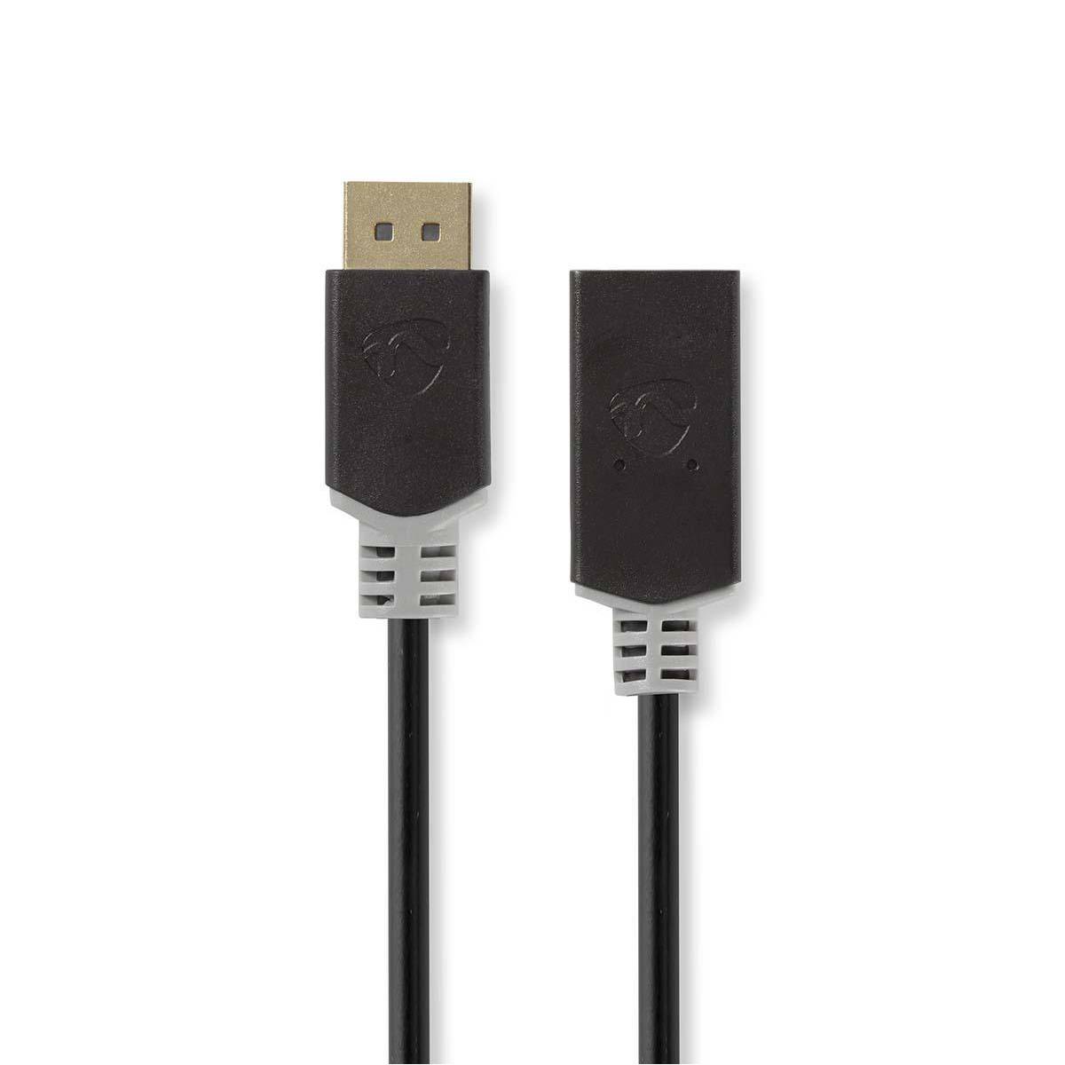 Cablu adaptor 4K DisplayPort v1.2 tata - HDMI mama 0.2m gri Nedis