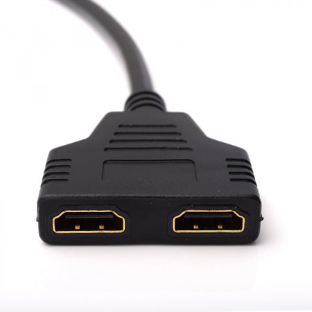 Cablu adaptor HDMI la 2x HDMI aurit spitter