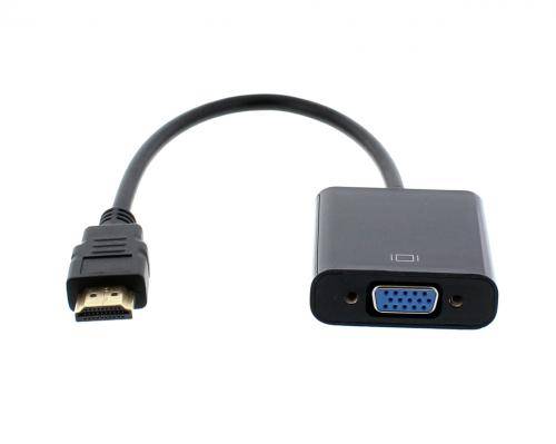 Cablu adaptor HDMI la VGA mama +Jack 3.5 mm Stereo audio Well