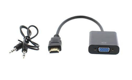 Cablu adaptor HDMI la VGA mama +Jack 3.5 mm Stereo audio Well