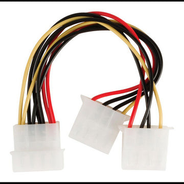 Cablu adaptor Intern PC sursa Molex tata - 2x Molex mama 0.15m Valueline