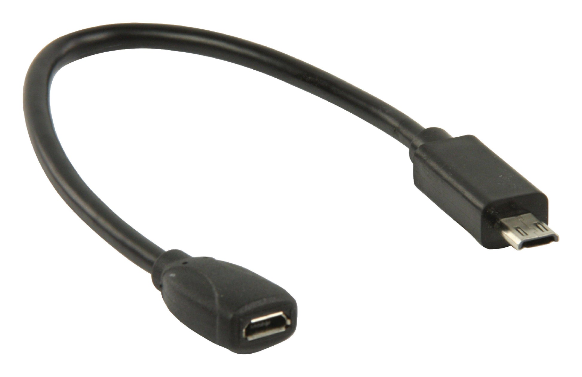 Cablu adaptor MHL mama - MHL SIII tata micro USB 11 pini 0.2m negru VALUELINE