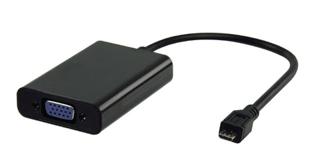 Cablu adaptor MHL micro USB 5 pini - VGA +Jack 3.5 mm 0.2m VALUELINE