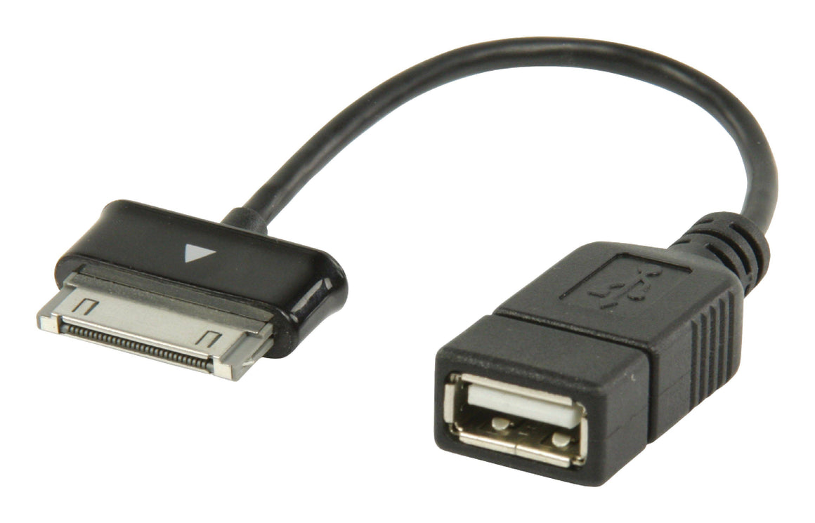 Cablu adaptor OTG Samsung 30 pini tata - USB A mama 0.2m Valueline