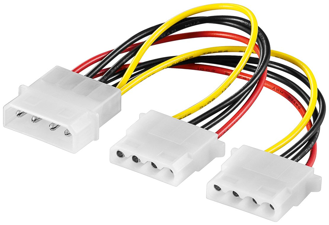 Cablu adaptor splitter alimentare molex 5.25 la molex 2x 5.25 15cm