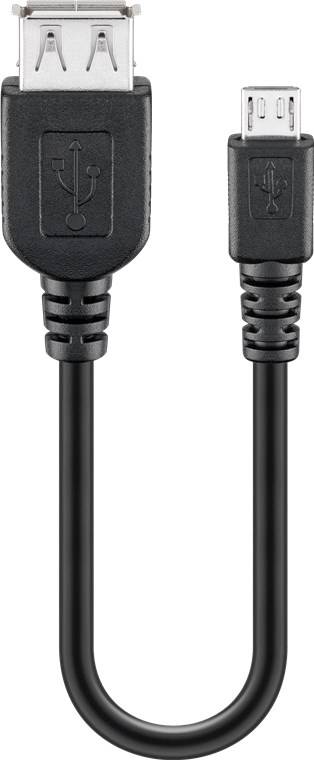 Cablu adaptor USB A mama la micro USB tata OTG Goobay