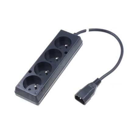 Cablu alimentare adaptor de la UPS IEC C14 la 4x cupla schuko 0.3m JONEX