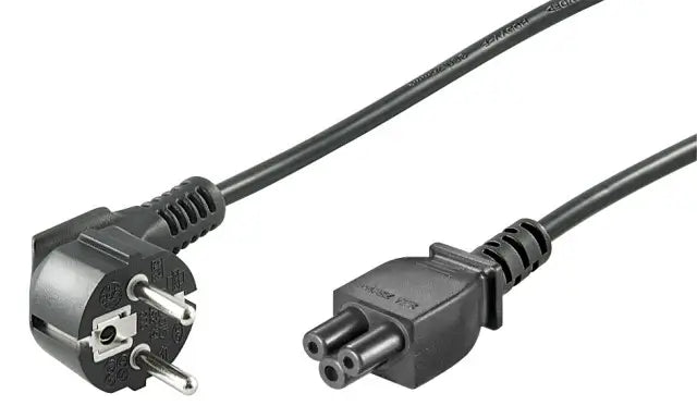 Cablu alimentare laptop 1.8m C5 la schuko 90 grade negru