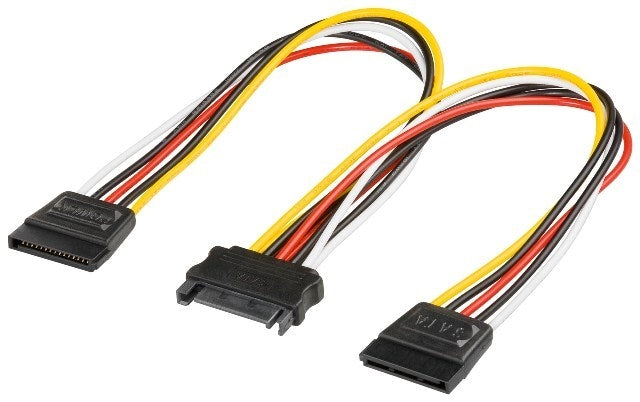 Cablu alimentare SATA mama - 2x SATA tata 0.2m