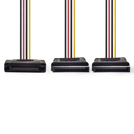 Cablu alimentare SATA15 pin tata - 2x SATA 15 pin mama 0.15m NEDIS