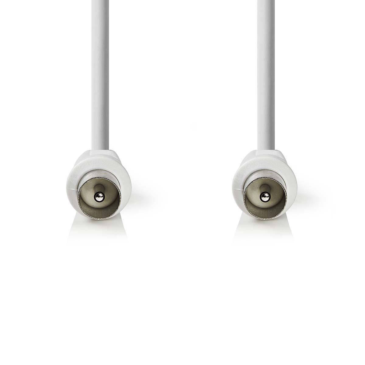 Cablu antena coaxial tata - coaxial tata 5m alb NEDIS