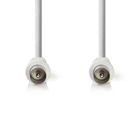 Cablu antena coaxial tata - coaxial tata 5m alb NEDIS