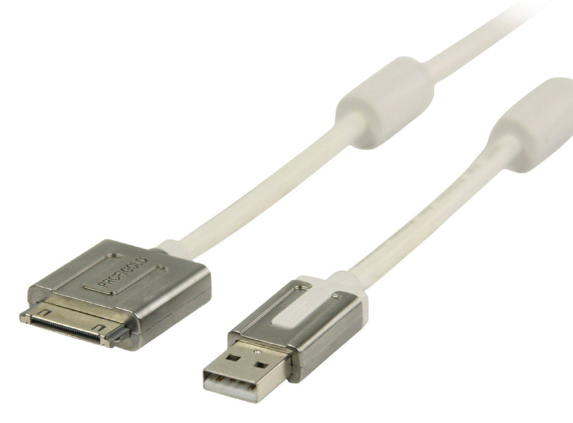 Cablu Apple iPad iPhone - USB de inalta calitate 1m alb Profigold