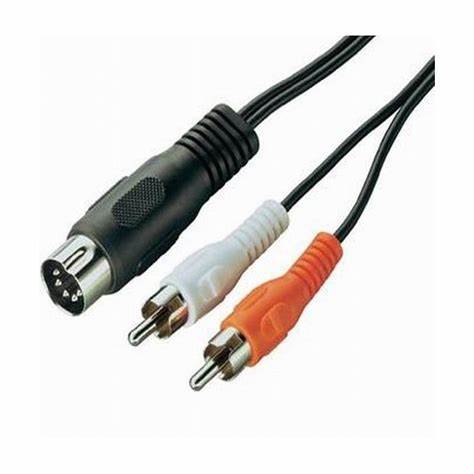 Cablu audio 5 pini DIN tata - 2x RCA tata 1.5m