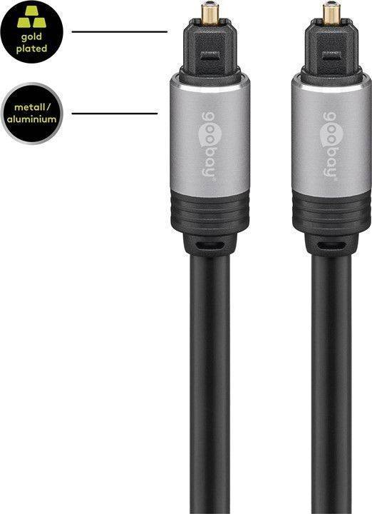 Cablu audio digital Toslink tata - Toslink tata 0.75m Goobay Plus