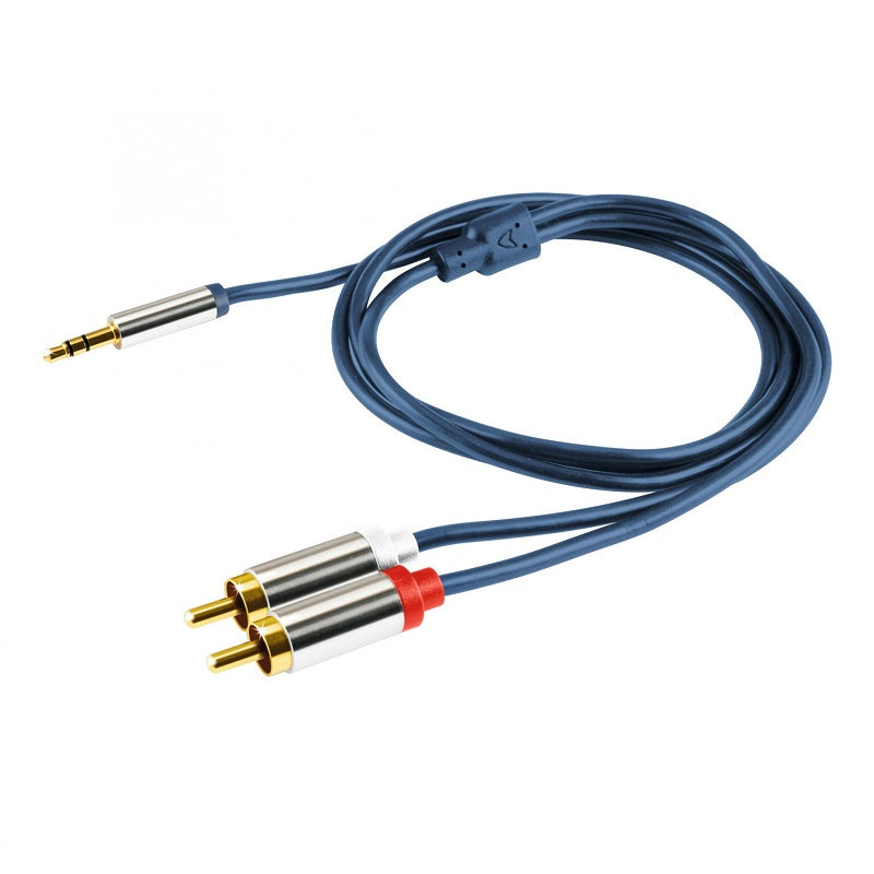 Cablu audio HiFi stereo Jack 3.5 mm - 2x RCA 4m dublu ecranat HOME