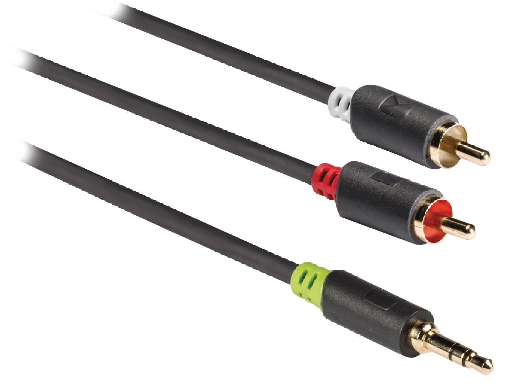 Cablu audio Jack stereo 3.5 mm tata - tata 1m gri Konig