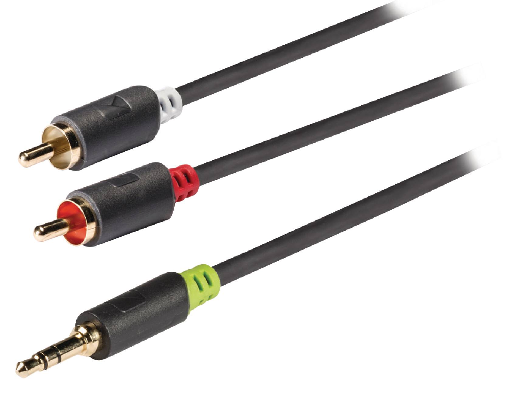 Cablu audio Jack stereo 3.5 mm tata - tata 1m gri Konig