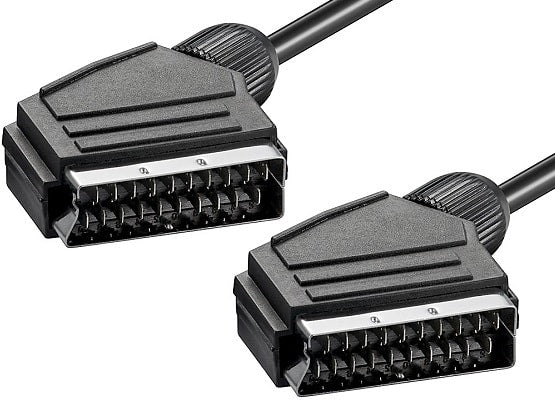 Cablu audio/video SCART 21 pini tata - SCART 21pini tata 0.8m