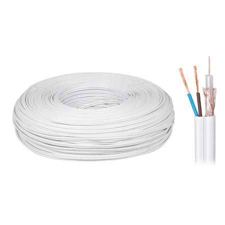 Cablu coaxial 75ohmi K-60 5.8mm cupru/cupru si alimentare 2x0.5mm cupru Cabletech KAB0547