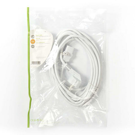 Cablu de alimentare PC Schuko tata cotit - IEC-320-C13 5m alb Nedis