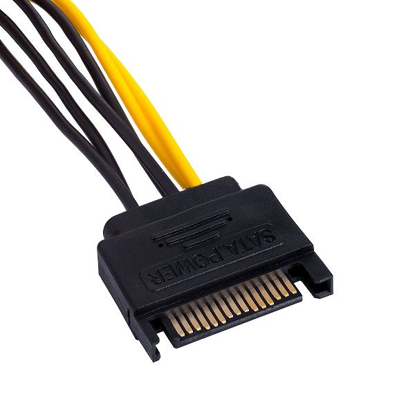 Cablu de alimentare PCI-E 6pin mama - SATA tata 0.15m pentru placa video AKYGA AK-CA-30