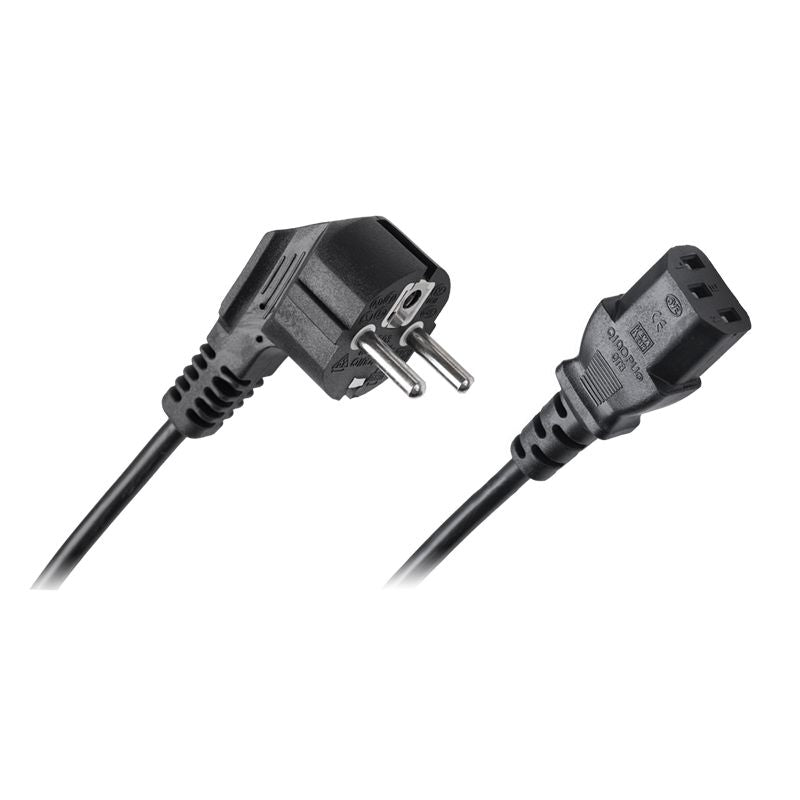 Cablu de alimentare pentru calculator 2m 3x0.75 mm2 negru Cabletech