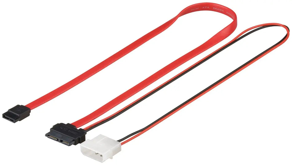 Cablu de date HDD SATA 2in1 + adaptor de alimentare 1.5Gbit/s/3 0.3m 95713 Goobay