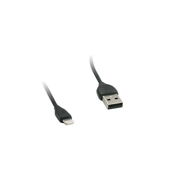 Cablu de incarcare USB Remax Lesu iPhone 5 iPhone 6 iPhone 7 Negru 1m