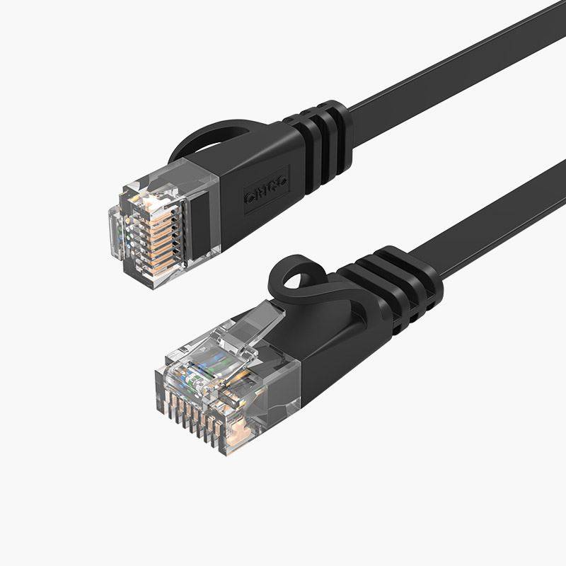 Cablu de retea Cat6 5m plat negru Orico PUG-C6B