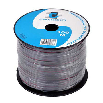 Cablu difuzor CCA 2x0.50mm negru Cabletech KAB0355