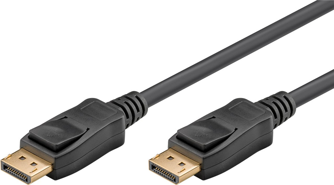 Cablu DisplayPort - DisplayPort V2.0 1m 8K/60Hz 4K/120Hz Full HD 1080p/240Hz negru Goobay 58532