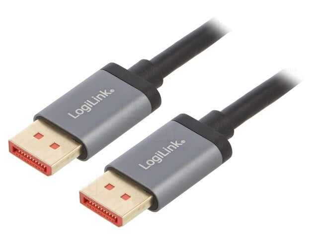 Cablu DisplayPort v1.4 HDCP v2.2 tata-tata 1m negru LOGILINK CDA0104