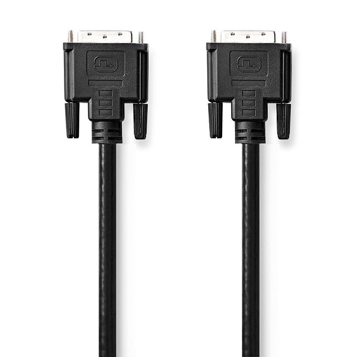 Cablu DVI-D 24+1-Pin tata - DVI-D 24+1-Pin tata 3m negru Nedis