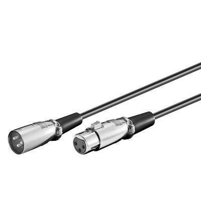 Cablu extensie XLR la XLR mama 2m Goobay