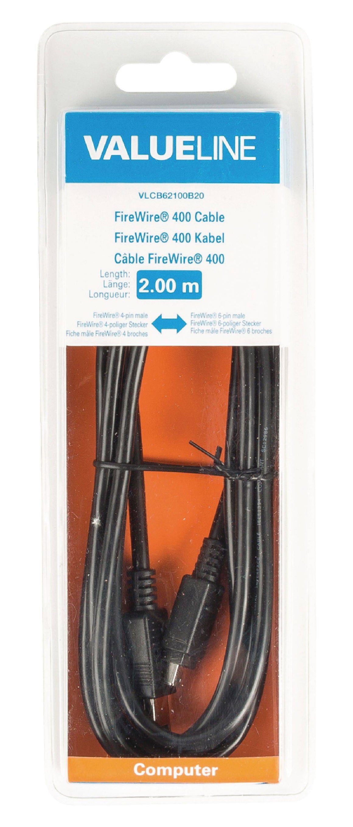 Cablu FireWire 400 4 Pini tata - 6 Pini tata 2m Valueline