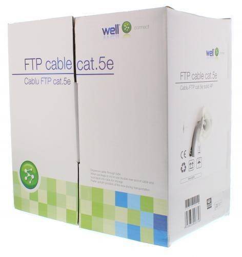 Cablu FTP CAT5e 8 fire din cupru 0.50mm Well