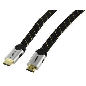 Cablu HDMI 19p tata - HDMI 19p tata metal 1.5m plat HDMI High speed Valueline