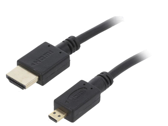 Cablu HDMI 2.0 - micro HDMI 3m 4K negru 32AWG GEMBIRD CC-HDMID-10