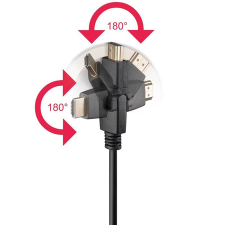 Cablu Hdmi 360 grade 2m 2.0v Ethernet 3D Goobay