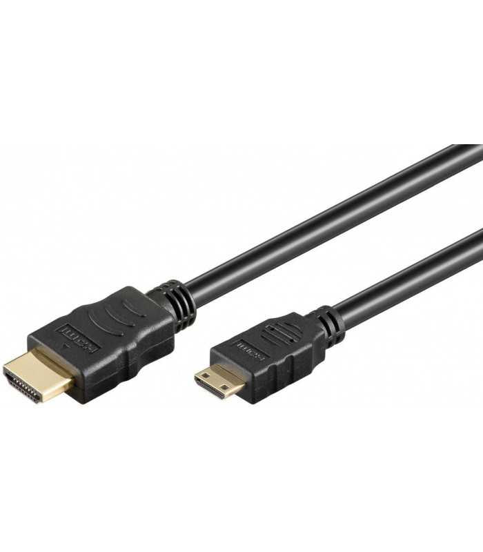 Cablu HDMI A tata - mini HDMI C tata functie Ethernet 5m Goobay