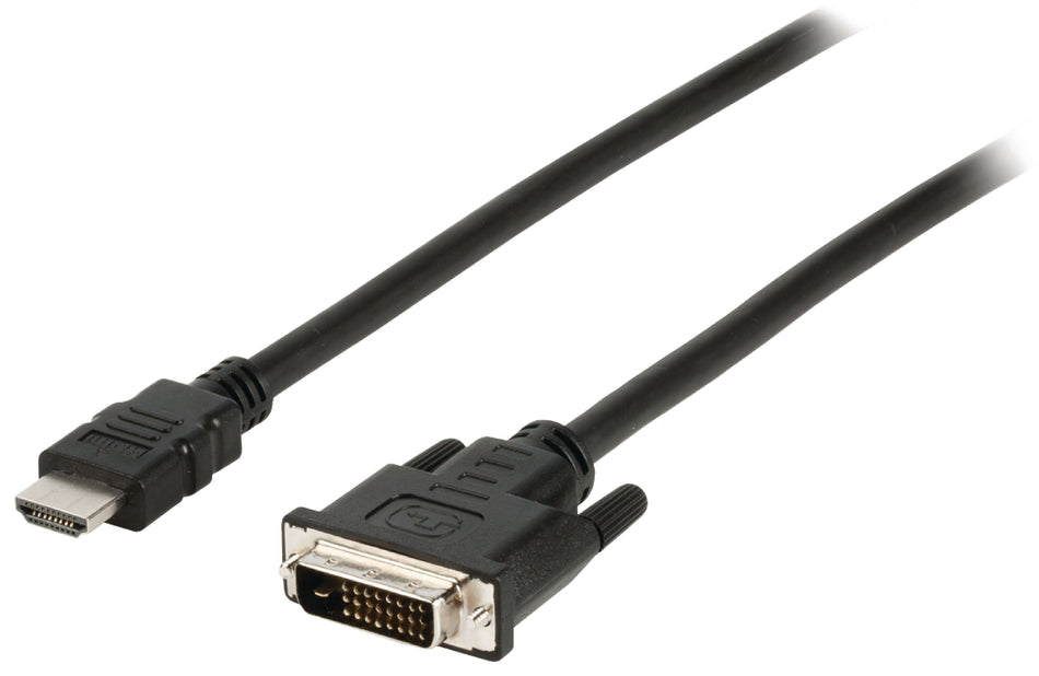 Cablu HDMI-DVI-D conector HDMI - DVI-D 24+1 tata 2m Valueline