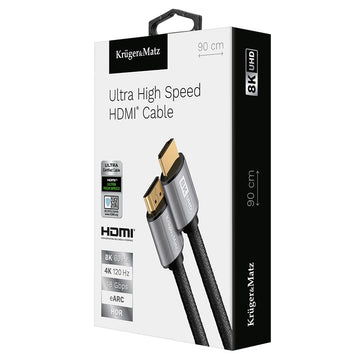 Cablu HDMI - HDMI 8K V2.1 0.9m KM1264 Kruger&Matz