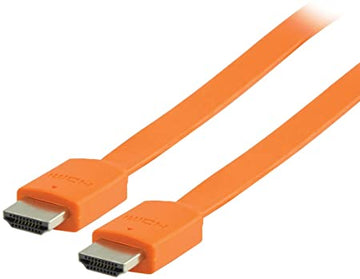 Cablu HDMI - HDMI High speed plat cu eternet 2m portocaliu VALUELINE