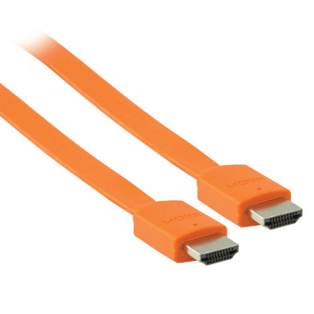 Cablu HDMI - HDMI High speed plat cu eternet 2m portocaliu VALUELINE