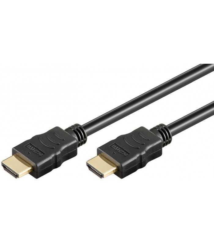 Cablu HDMI2.0 cu ethernet - HDMI 1m aurit OFC Goobay