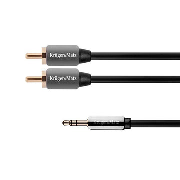 Cablu Jack 3.5 mm la 2x RCA 1m Profesional Kruger&Matz