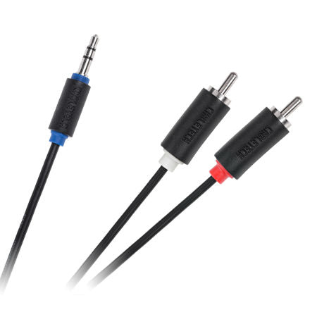 Cablu Jack 3.5 mm la 2x RCA 3m Cabletech