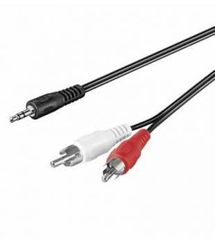 Cablu Jack 3.5 mm stereo la 2x RCA 1.5m Goobay