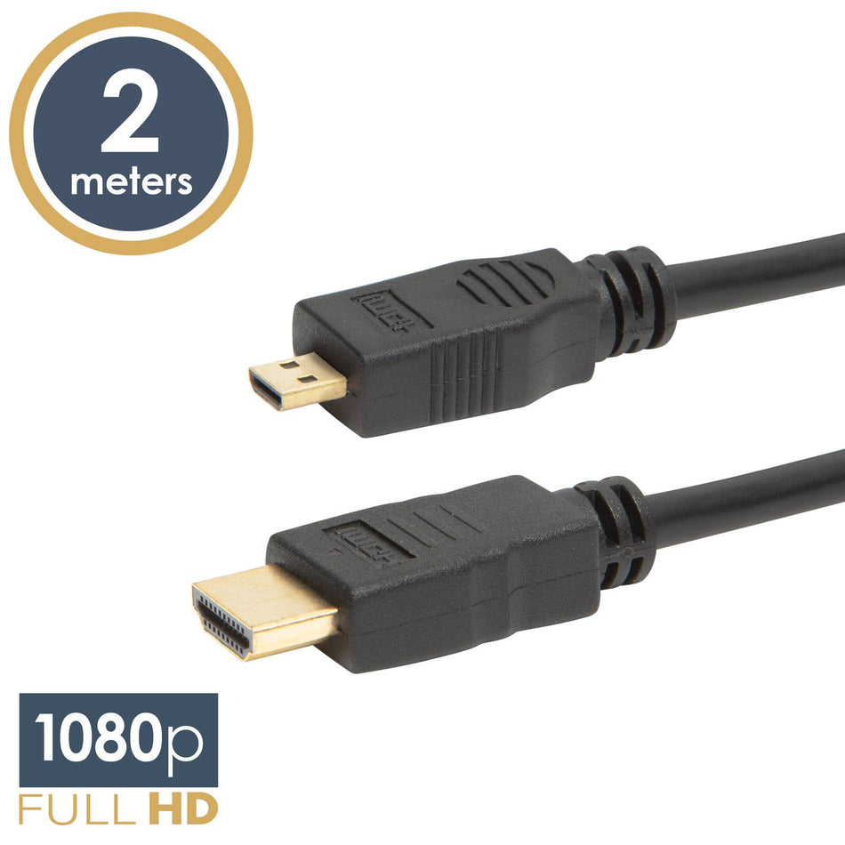 Cablu micro HDMI 2m conectoare placate cu aur delight